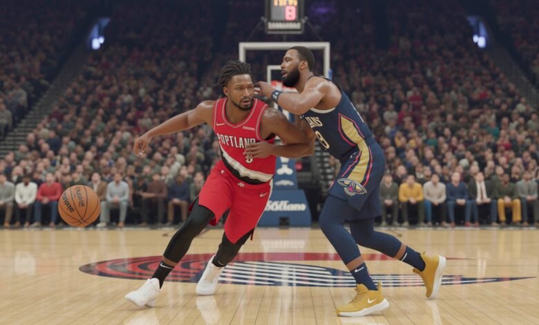 portland trail blazers vs new orleans pelicans match player stats