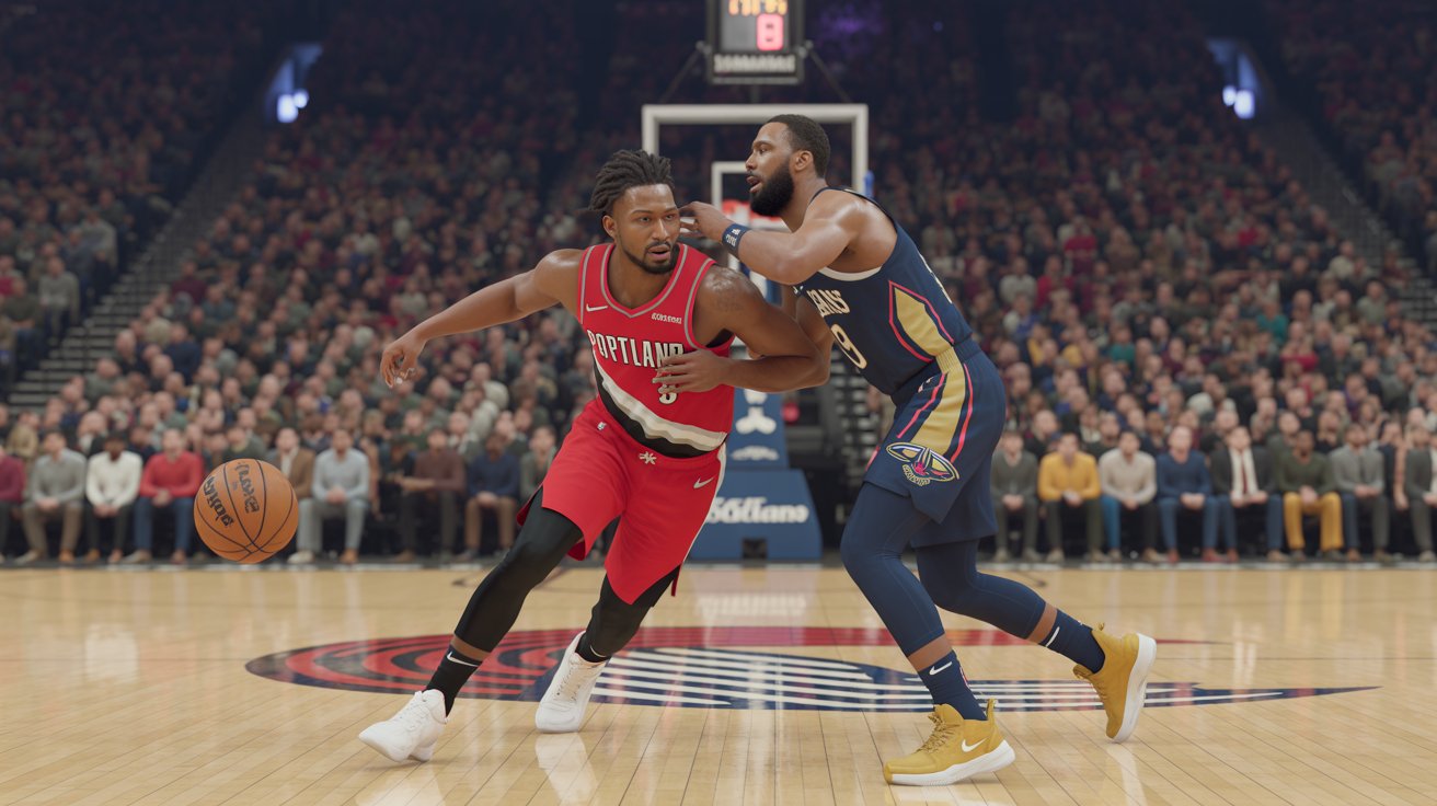 portland trail blazers vs new orleans pelicans match player stats