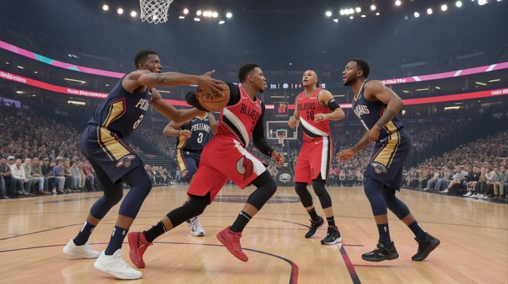 portland trail blazers vs new orleans pelicans match player stats