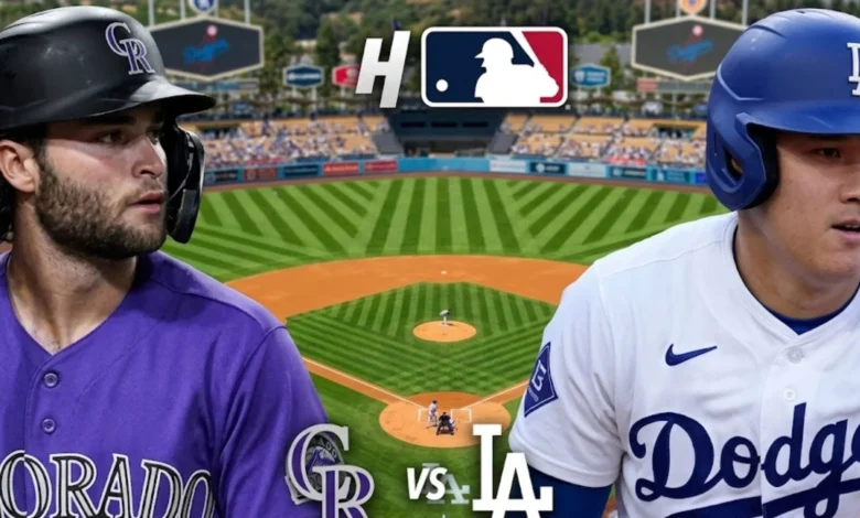 Colorado Rockies vs Dodgers Match Player Stats