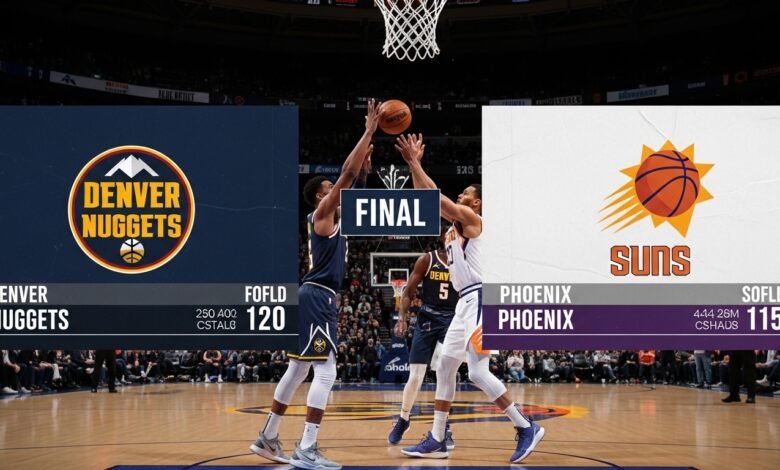 denver nuggets vs phoenix suns match player stats