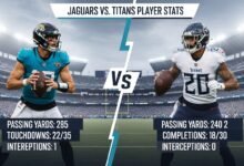 jacksonville jaguars vs tennessee titans match player stats