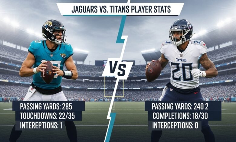 jacksonville jaguars vs tennessee titans match player stats