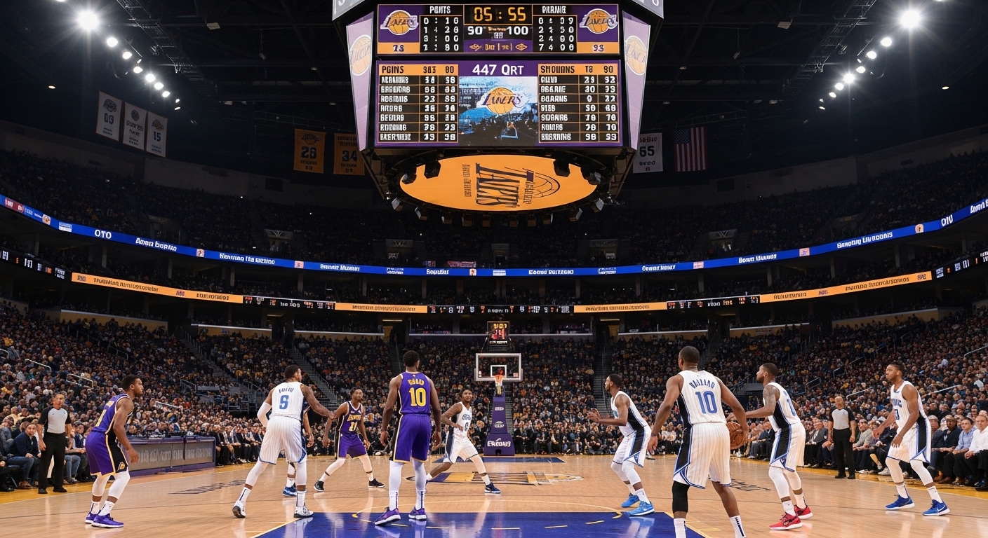 lakers vs orlando magic match player stats