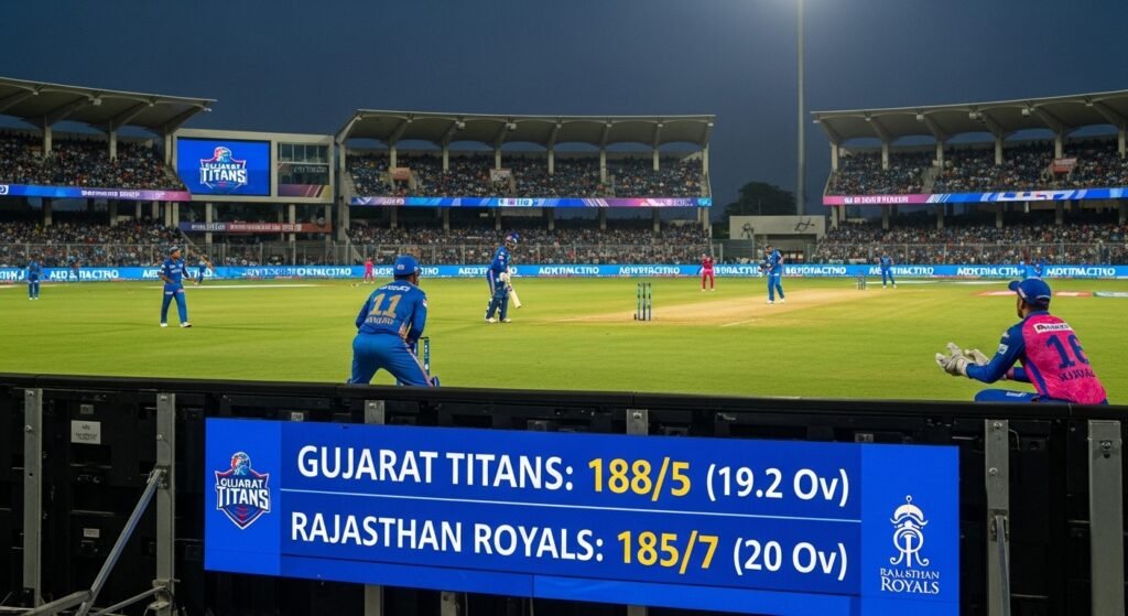 gujarat titans vs rajasthan royals match scorecard