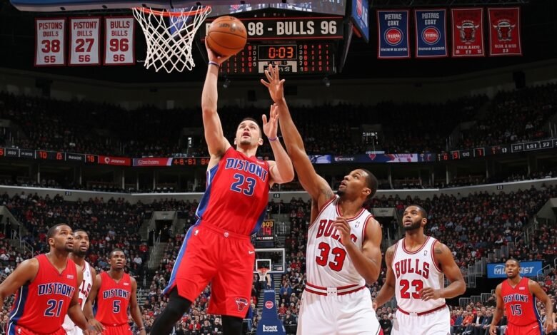 detroit pistons vs chicago bulls match player stats