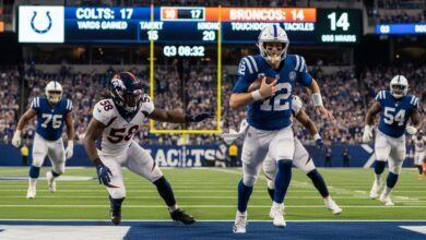 colts vs denver broncos match player stats
