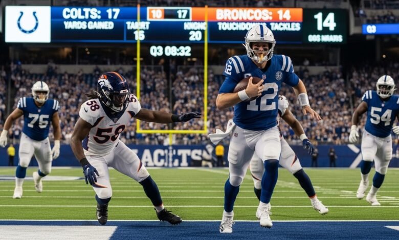 colts vs denver broncos match player stats