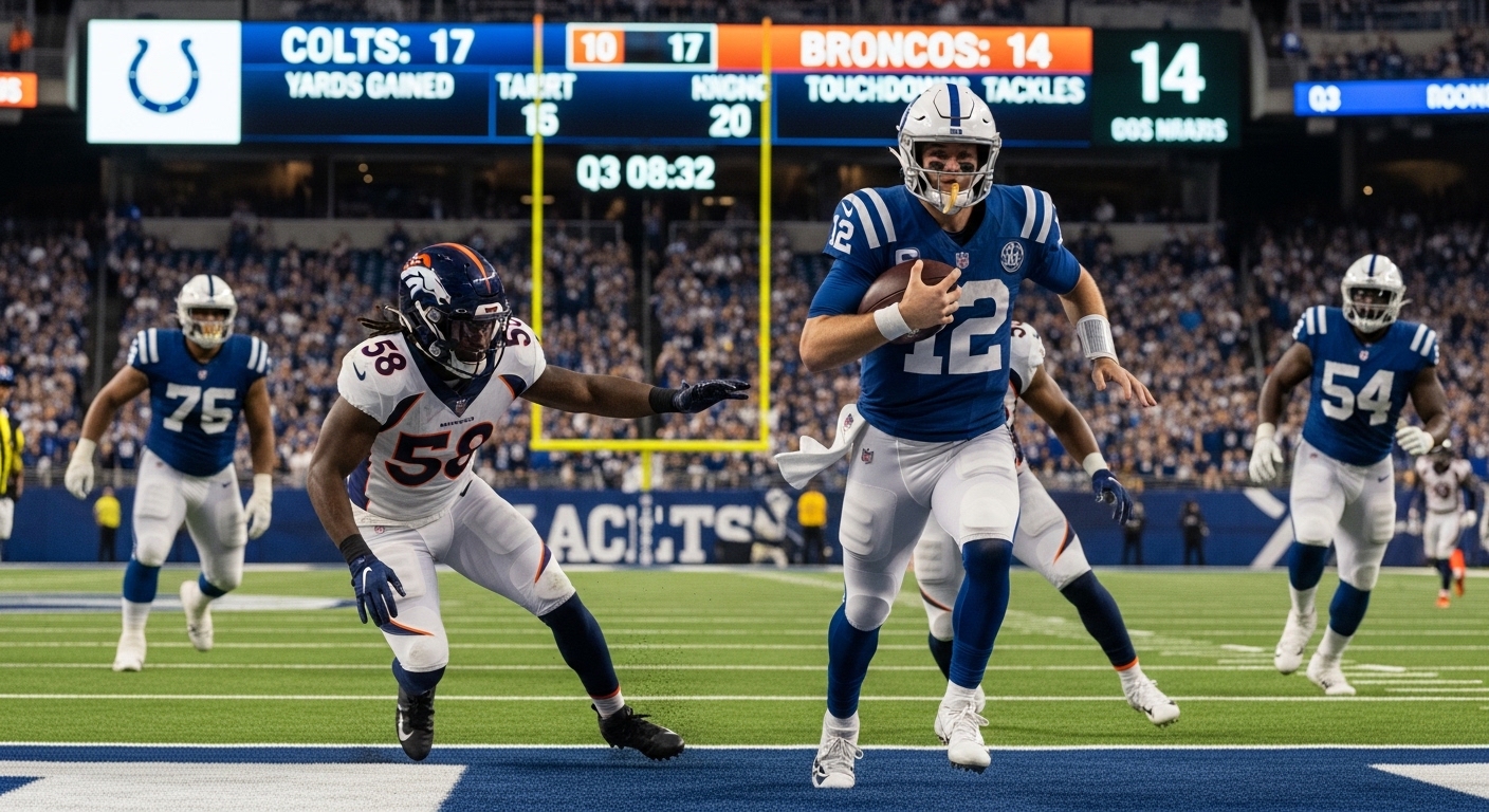 colts vs denver broncos match player stats