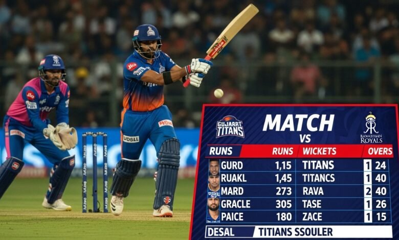 gujarat titans vs rajasthan royals match scorecard