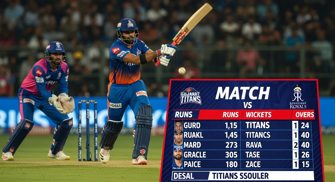 gujarat titans vs rajasthan royals match scorecard