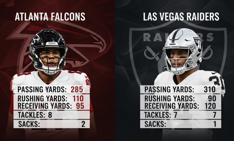 atlanta falcons vs las vegas raiders match player stats
