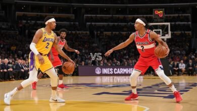 lakers vs washington wizards match player stats