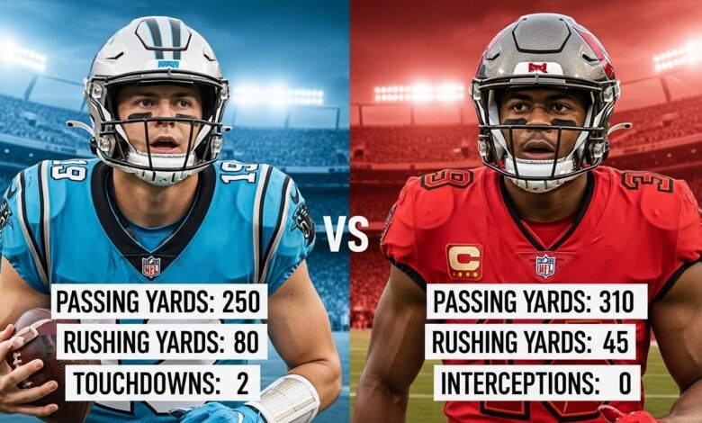 carolina panthers vs tampa bay buccaneers match player stats