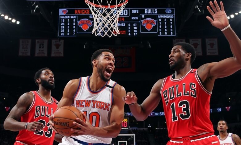 knicks vs chicago bulls match player stats