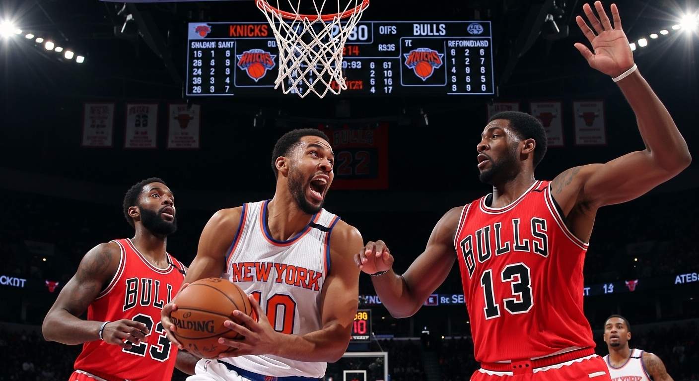 knicks vs chicago bulls match player stats