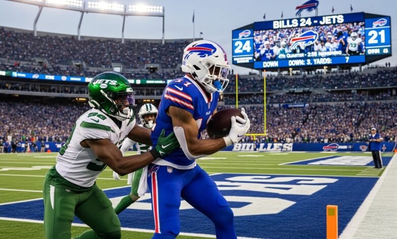new york jets vs buffalo bills match player stats