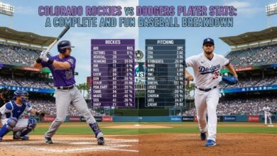 colorado rockies vs dodgers match player stats