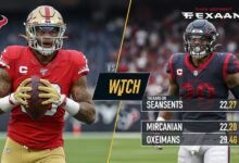 49ers vs texans match player stats