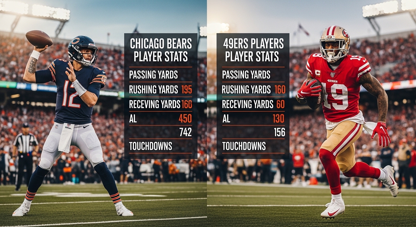 chicago bears vs 49ers match player stats