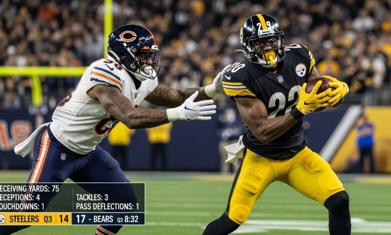 pittsburgh steelers vs chicago bears match player stats