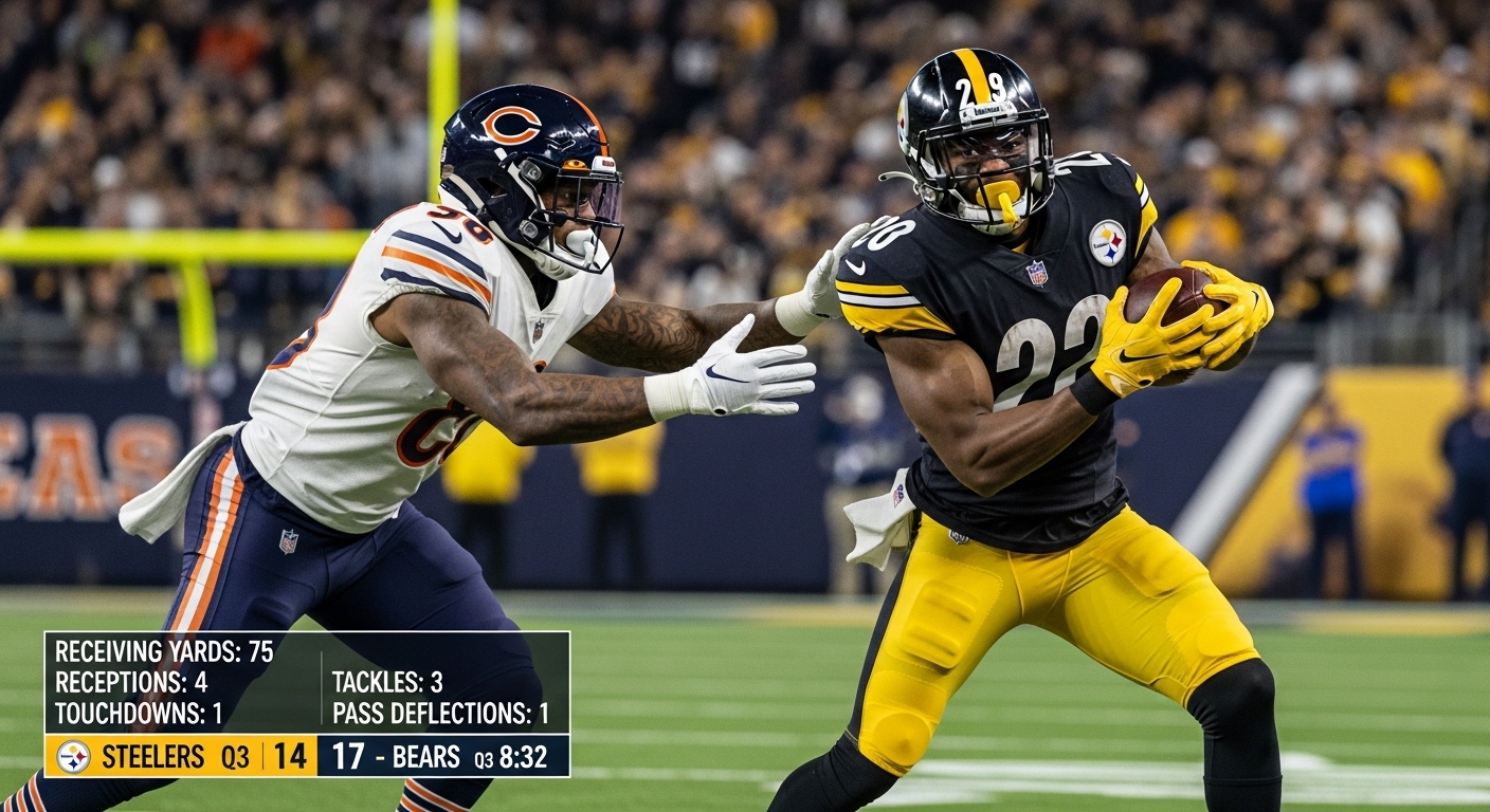 pittsburgh steelers vs chicago bears match player stats