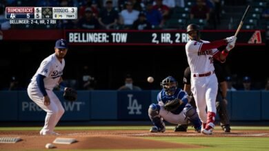 diamondbacks vs dodgers match player stats