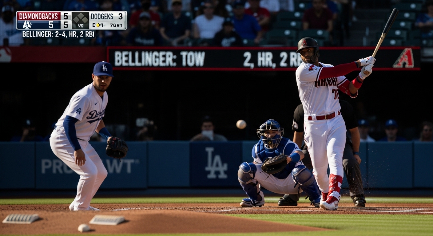 diamondbacks vs dodgers match player stats