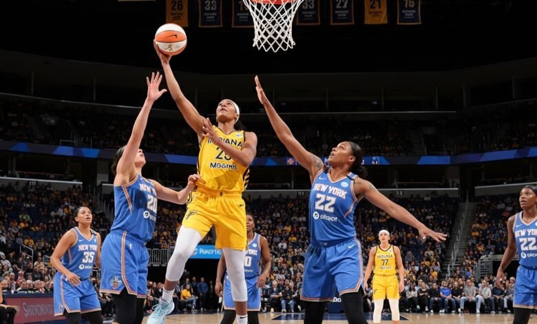 indiana fever vs new york liberty match player stats