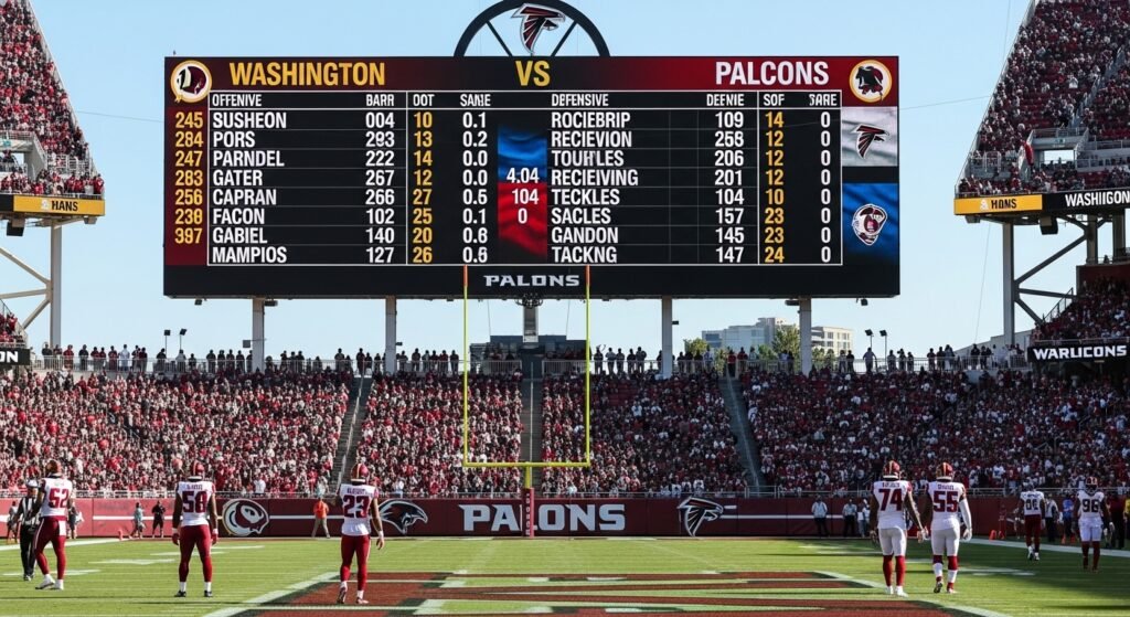 washington commanders vs atlanta falcons match player stats