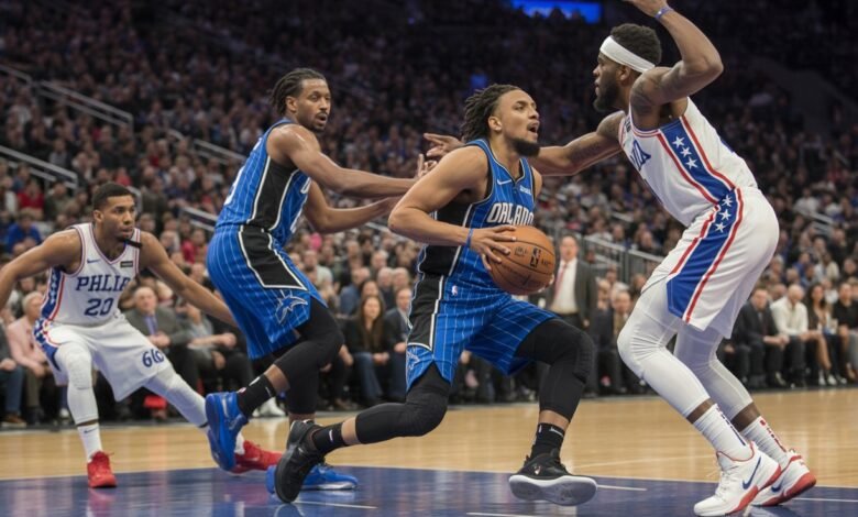 orlando magic vs 76ers match player stats
