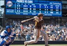 padres vs chicago cubs match player stats