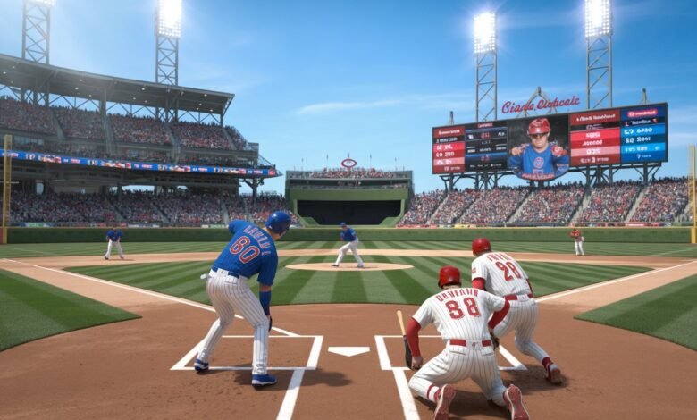 chicago cubs vs cincinnati reds match player stats