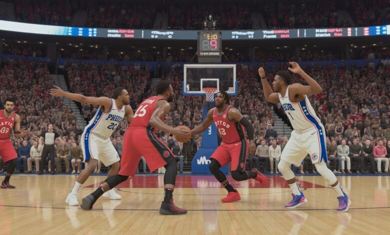 toronto raptors vs 76ers match player stats