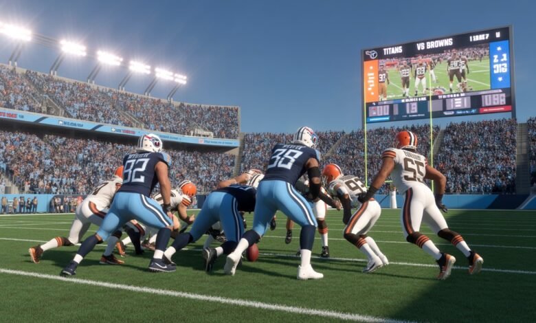 tennessee titans vs cleveland browns match player stats