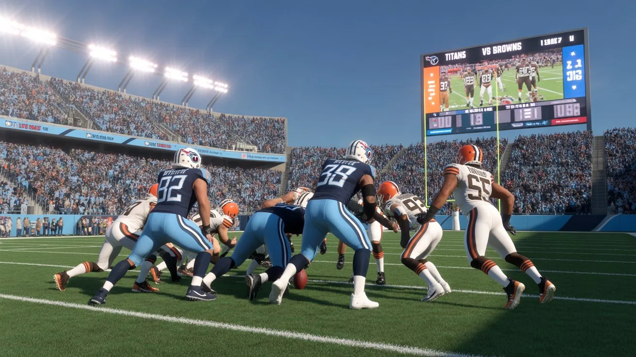 tennessee titans vs cleveland browns match player stats