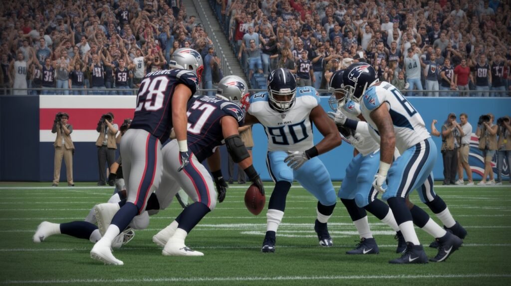 new england patriots vs tennessee titans match player stats