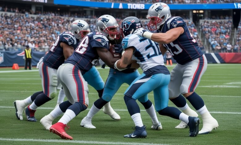 new england patriots vs tennessee titans match player stats