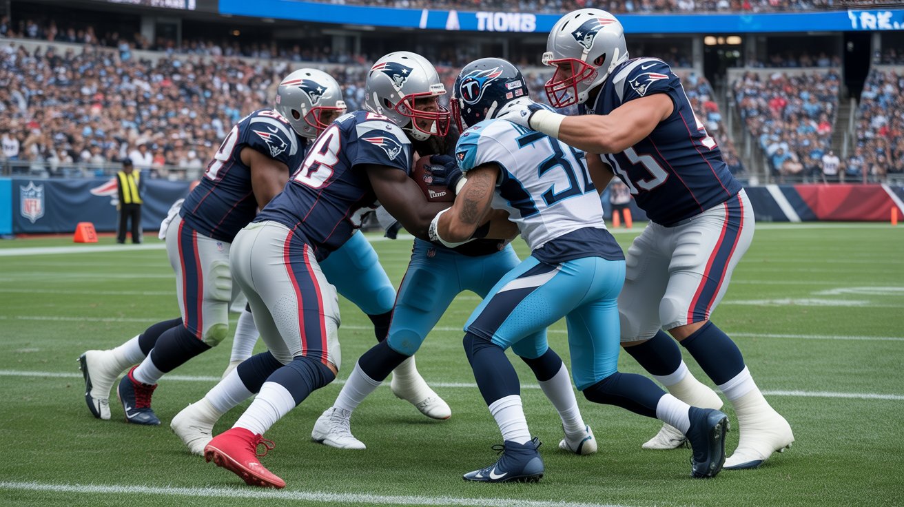 new england patriots vs tennessee titans match player stats