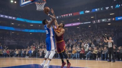 76ers vs cleveland cavaliers match player stats