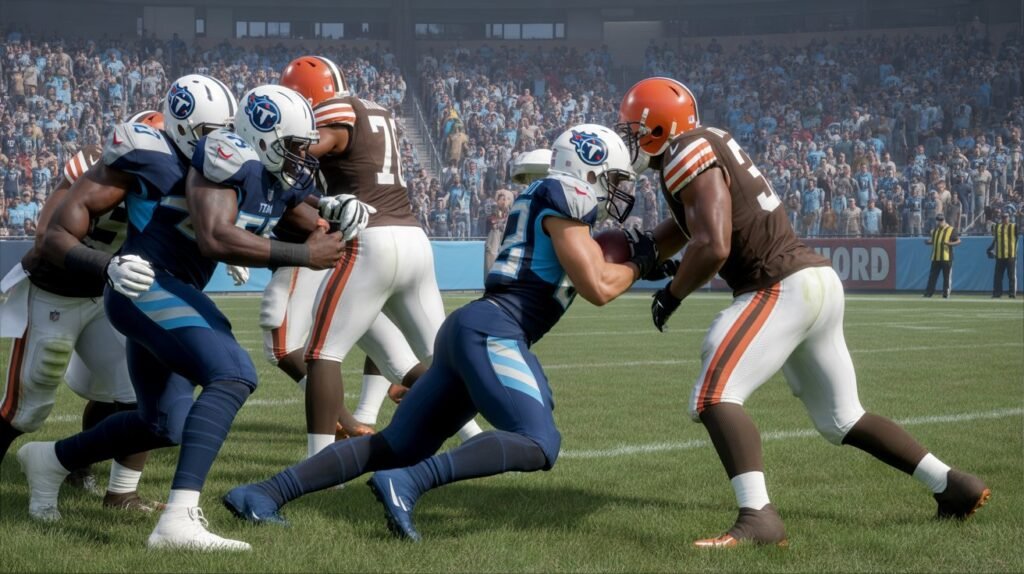 tennessee titans vs cleveland browns match player stats