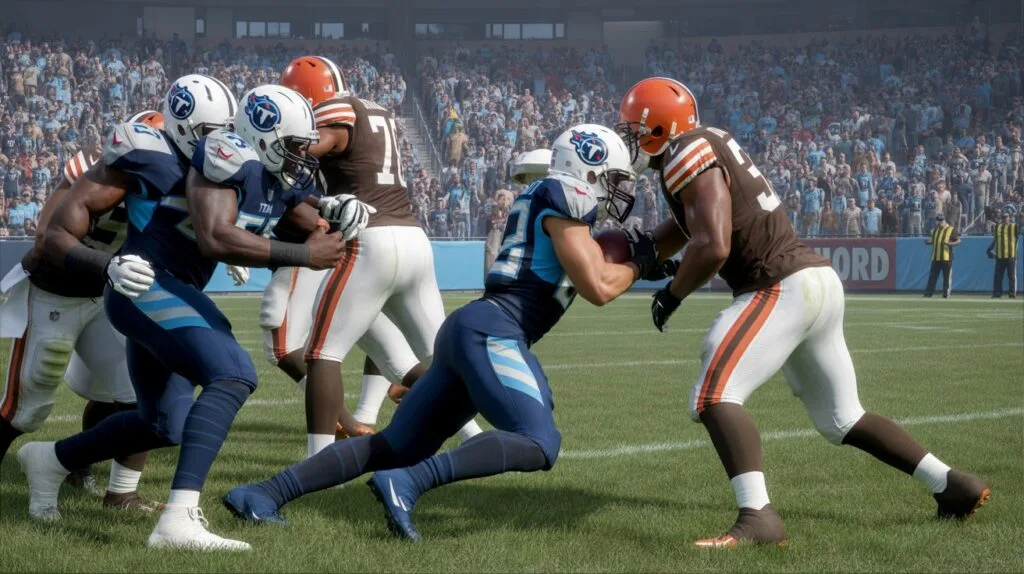 tennessee titans vs cleveland browns match player stats