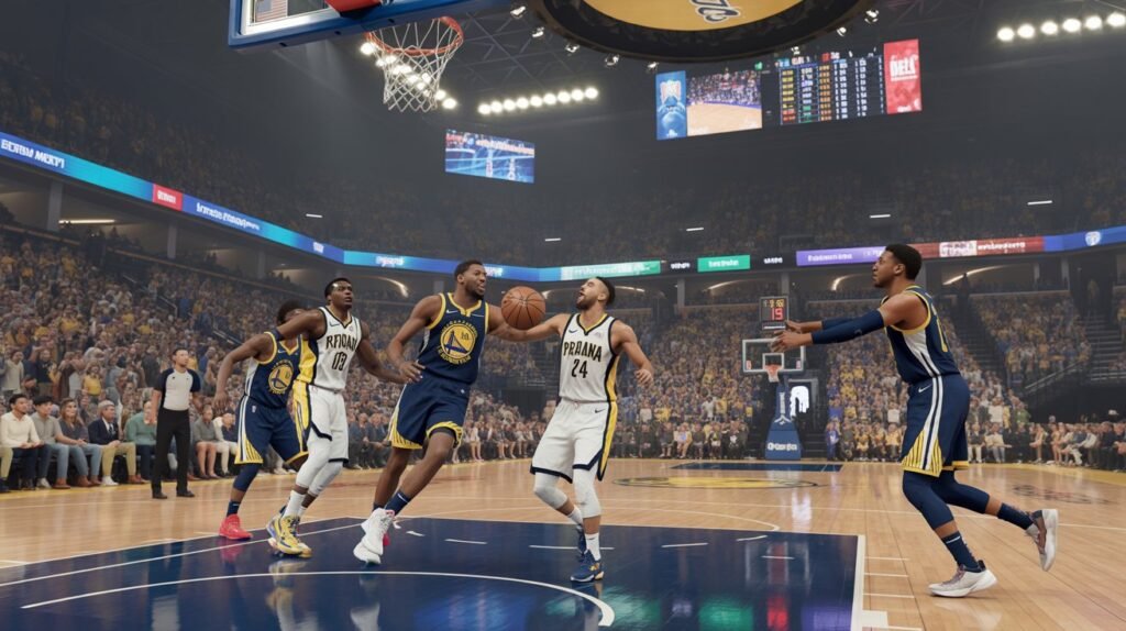 golden state warriors vs pacers match player stats