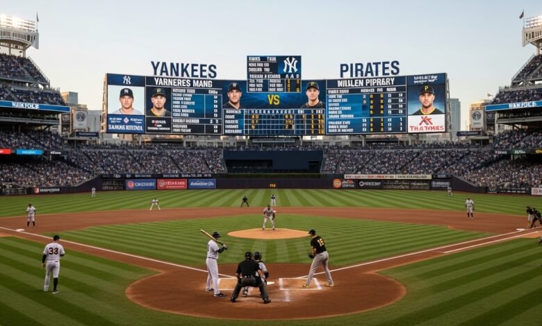 new york yankees vs pittsburgh pirates match player stats