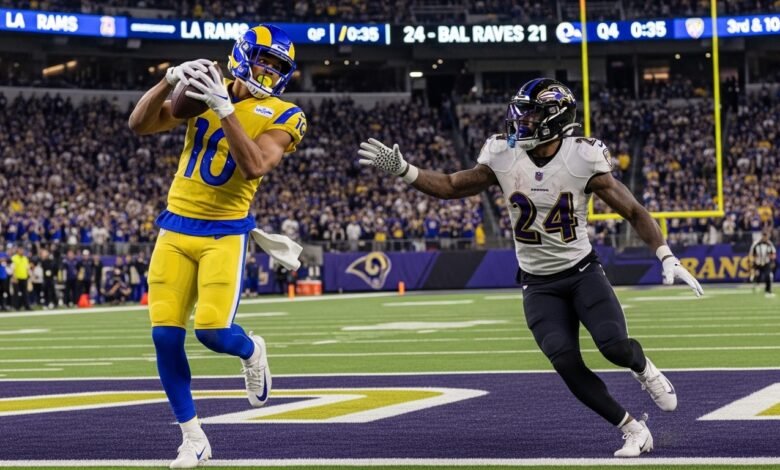 los angeles rams vs baltimore ravens match player stats