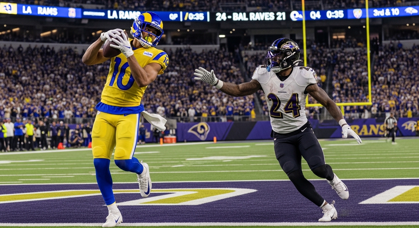 los angeles rams vs baltimore ravens match player stats