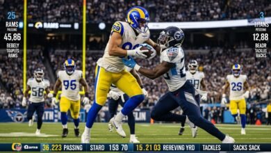 los angeles rams vs tennessee titans match player stats