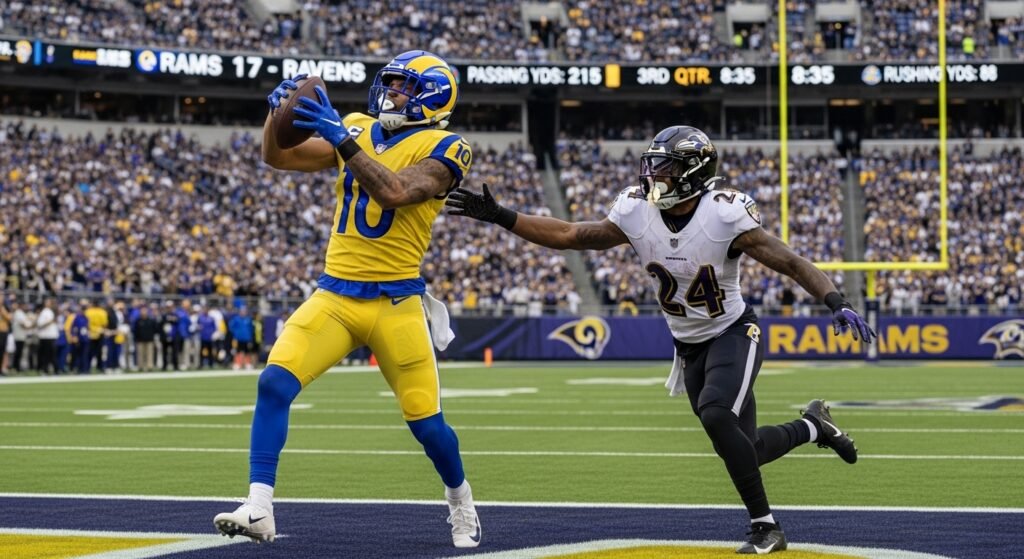 los angeles rams vs baltimore ravens match player stats
