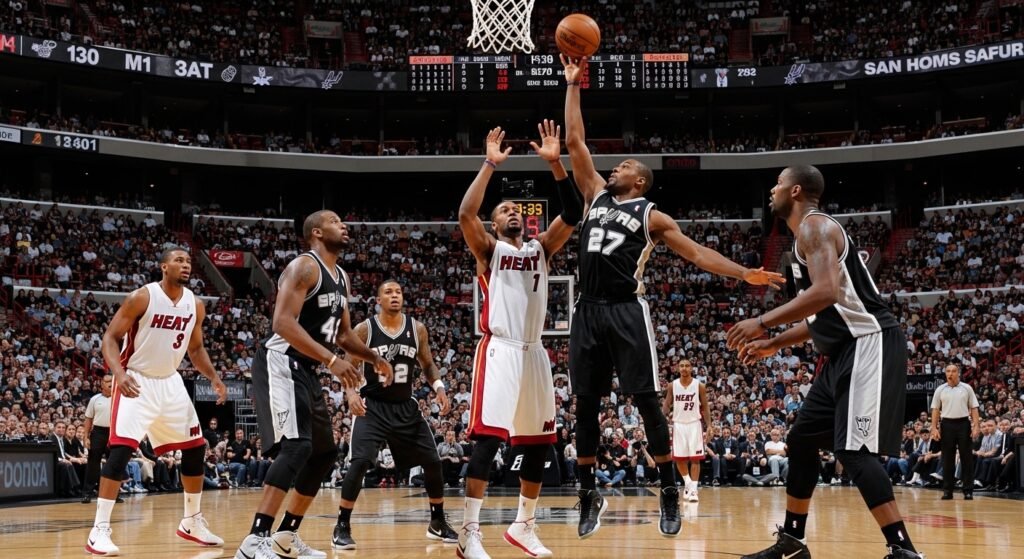 miami heat vs san antonio spurs match player stats