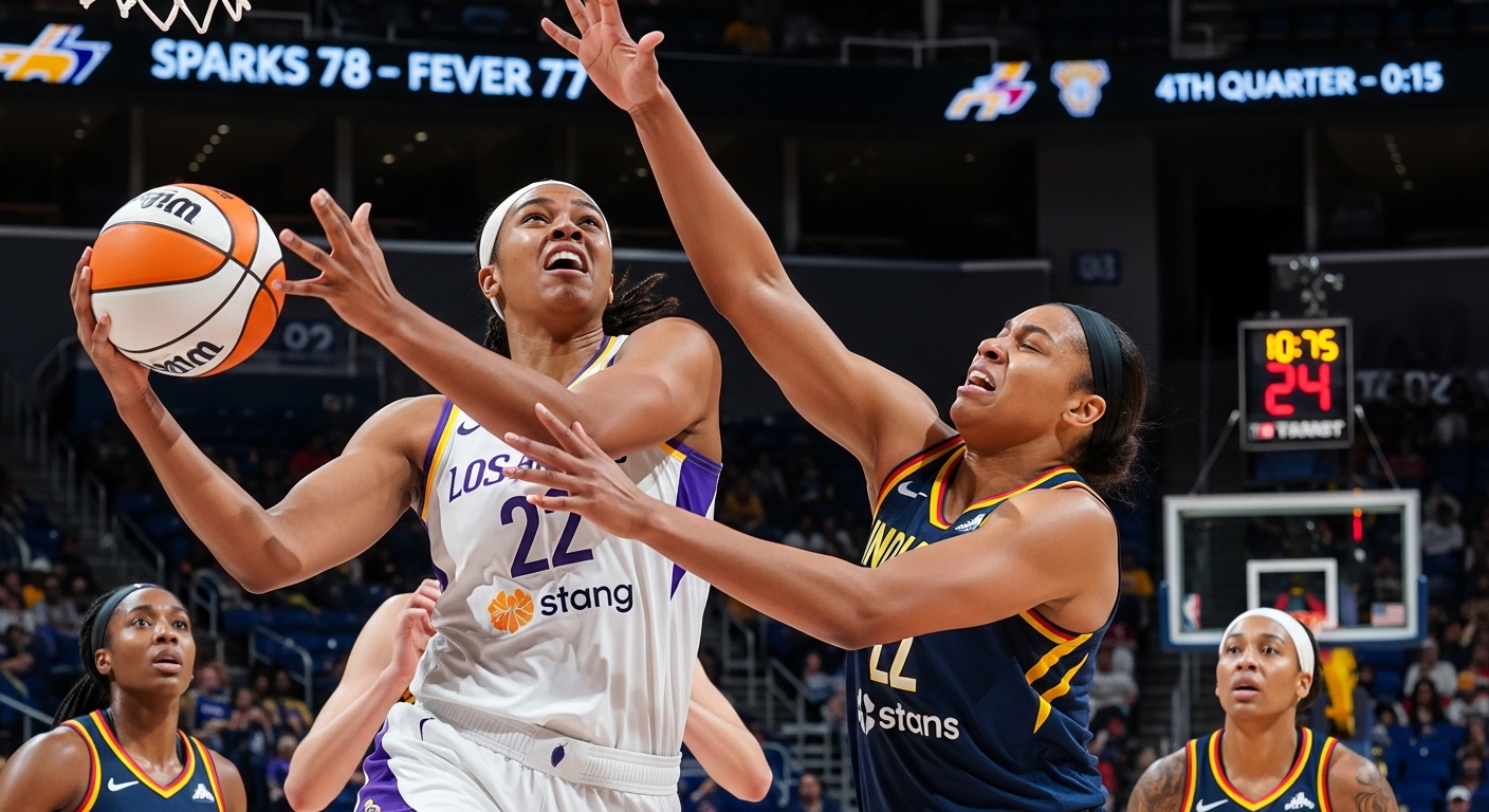 los angeles sparks vs indiana fever match player stats